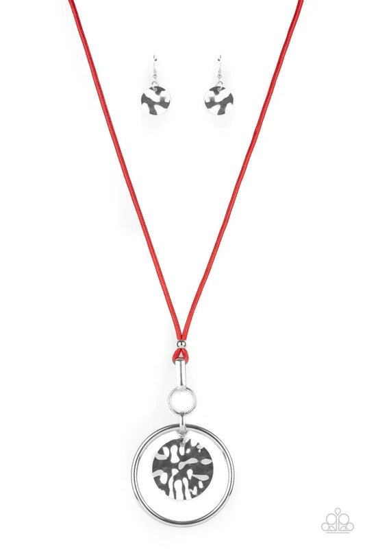 CORD-inated Effort Red Necklace