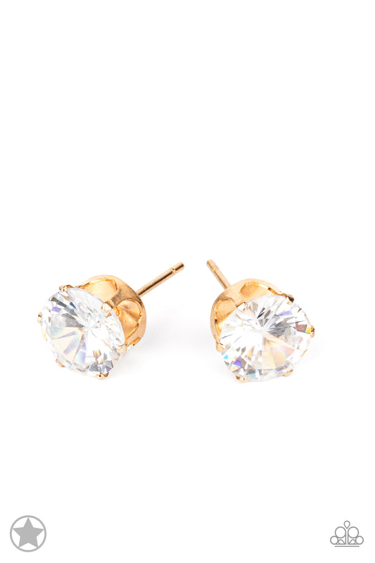 Just In TIMELESS - Gold post earrings